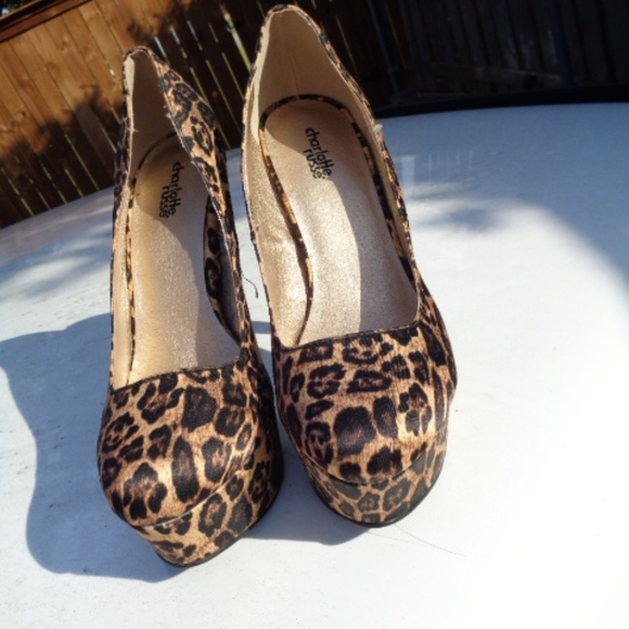 Charlotte Russe leopard heels NWT - Picture 6 of 8